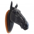 Statue murale tête de CHEVAL noire en résine - 75 cm