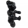 Statue Ours noir assis en résine - 32 cm