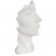 Statue visage DE FEMME en résine couleur blanche - 50 cm