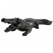 Statue en résine crocodile noir - 42 cm