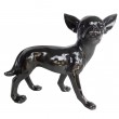 Statue chihuahua en résine noir 35 cm