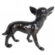 Statue en résine CHIEN chihuahua noir - 35 cm