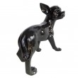 Statue en résine CHIEN chihuahua noir - 35 cm