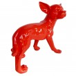 Statue en résine CHIEN chihuahua rouge - 35 cm