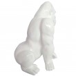 statue en résine singe gorille protecteur blanc - 36 cm