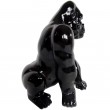 statue en résine singe gorille protecteur noir - 36 cm