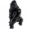 statue gorille résine singe protecteur noir - 36 cm
