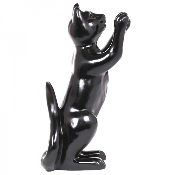 PRETYZOOM Chat Noir Figurine Chat Couple Statue en Céramique