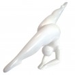 Statue femme design moderne en résine blanche gymnaste - 110 cm
