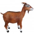 Statue chèvre marron en résine - 80 cm