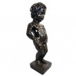 Statue en résine noire et doré le célèbre Manneken-Pis 45 cm