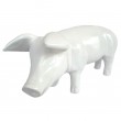 Statue en résine cochon blanc - Felix - 60 cm