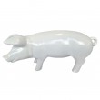 Statue en résine cochon blanc - Felix - 60 cm