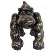 Statue en résine Donkey Kong gorille singe noir et doré 45 cm