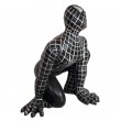 Statue en résine spiderman accroupi noir 35 cm