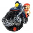 Statue en résine Betty Boop sur moto 38 cm