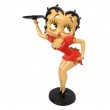 Statue en résine Betty Boop serveuse robe rouge 50 cm