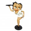 Statue en résine Betty Boop serveuse robe blanche 50 cm