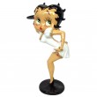 Statue en résine Betty Boop serveuse robe blanche 50 cm