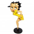 Statue en résine Betty Boop serveuse robe jaune 50 cm