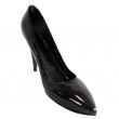 Chaussure escarpin décoratif en résine noire 34 cm
