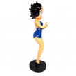 Statue en résine Betty Boop mains jointes robe bleu 86 cm