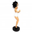 Statue en résine Betty Boop mains jointes robe blanche 86 cm