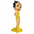 Statue en résine Betty Boop en robe de soirée jaune 95 cm