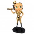 Statue betty boop en résine groom en habits doré 95 cm