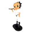 Statue en résine Betty Boop groom en habits blanc 95 cm