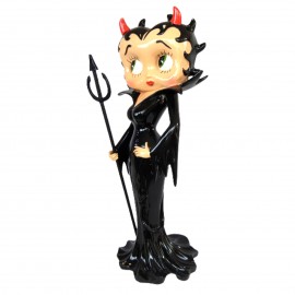 Statue en résine 95 cm Betty boop diablesse en robe noire