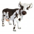 Statue en résine vache marron et blanc - 60 cm