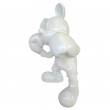 Statue en résine blanche Mickey boxeur 55 cm