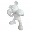 Statue en résine blanche Mickey boxeur 55 cm