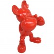 Statue en résine rouge Mickey boxeur 55 cm
