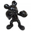 Statue en résine noire Mickey boxeur 55 cm