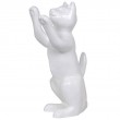 Statue en résine CHAT blanc - 55 cm