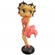 Statue betty boop en résine robe lilas style Maryline Monroe 36 cm