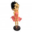 Statue en résine Betty Boop en robe lilas style Maryline monroe 36 cm