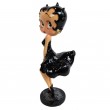 Statue en résine Betty Boop en robe noire style Maryline monroe 36 cm