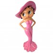 Statue en résine Betty Boop au chapeau rose fuchsia 95 cm