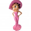 Statue en résine Betty Boop au chapeau rose 95 cm