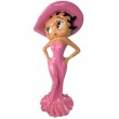 Statue en résine Betty Boop au chapeau rose 95 cm