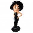 Statue en résine Betty Boop au chapeau noir 95 cm