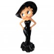 Statue en résine Betty Boop au chapeau noir 95 cm