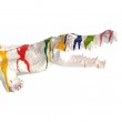 Statue crocodile multicolore fond blanc trash - 110 cm - 2