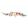 Statue crocodile multicolore fond blanc trash - 110 cm - 4