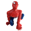 Statue en résine spider-man rouge accroupi 35 cm