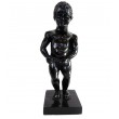 Statue Manneken-Pis en résine noire le célèbre Belge 35 cm