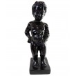 Statue Manneken-Pis en résine noire le célèbre Belge15 cm